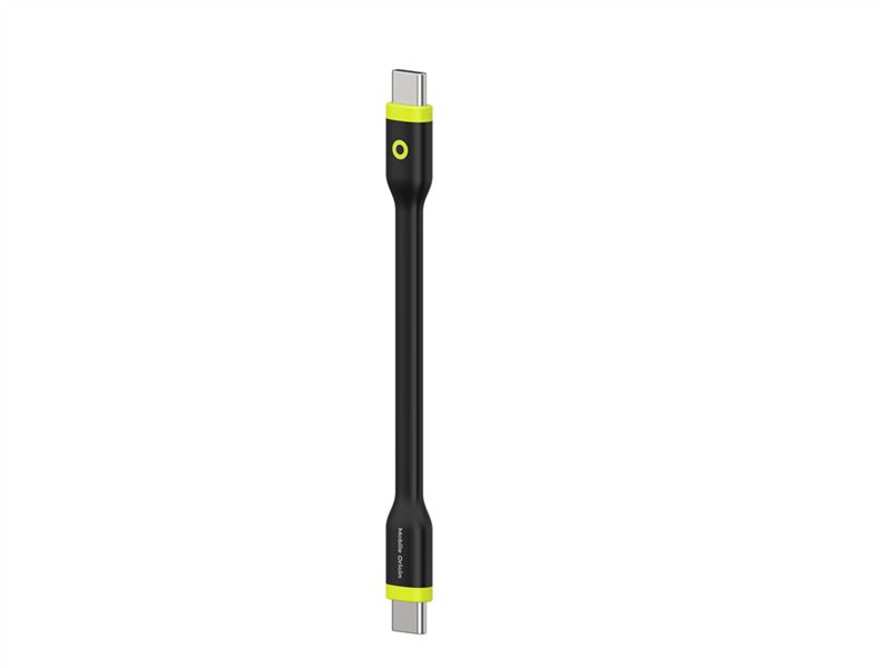 Cablu pentru incarcare si transfer de date Mobile Origin Compact, 2x USB-C, 60W, 10 cm, Negru (iPhone 17 Pro Max, COMC-USBC-BLK) by www.silkase.ro